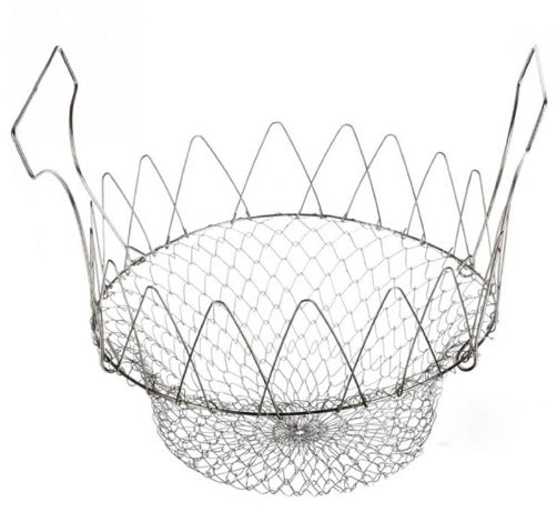 Stainless Steel Telescopic Folding Basket