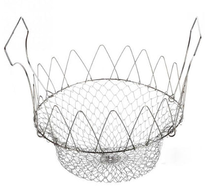 Stainless Steel Telescopic Folding Basket
