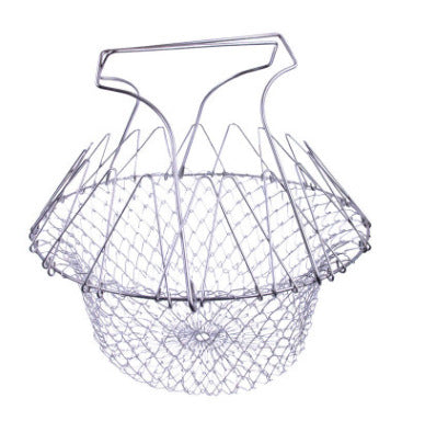 Stainless Steel Telescopic Folding Basket