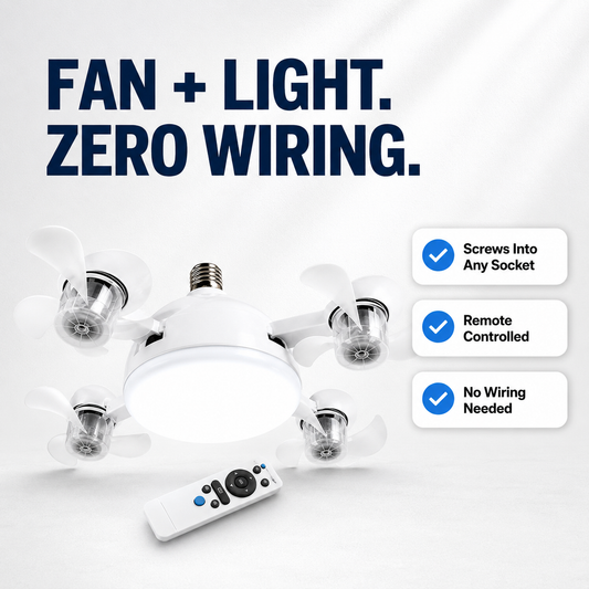 Zellocart™ AeroGlow Ceiling Fan Light