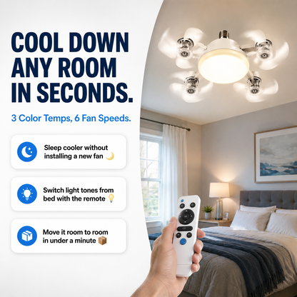 Zellocart™ AeroGlow Ceiling Fan Light
