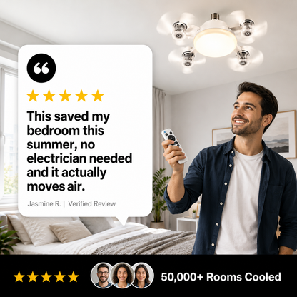 Zellocart™ AeroGlow Ceiling Fan Light