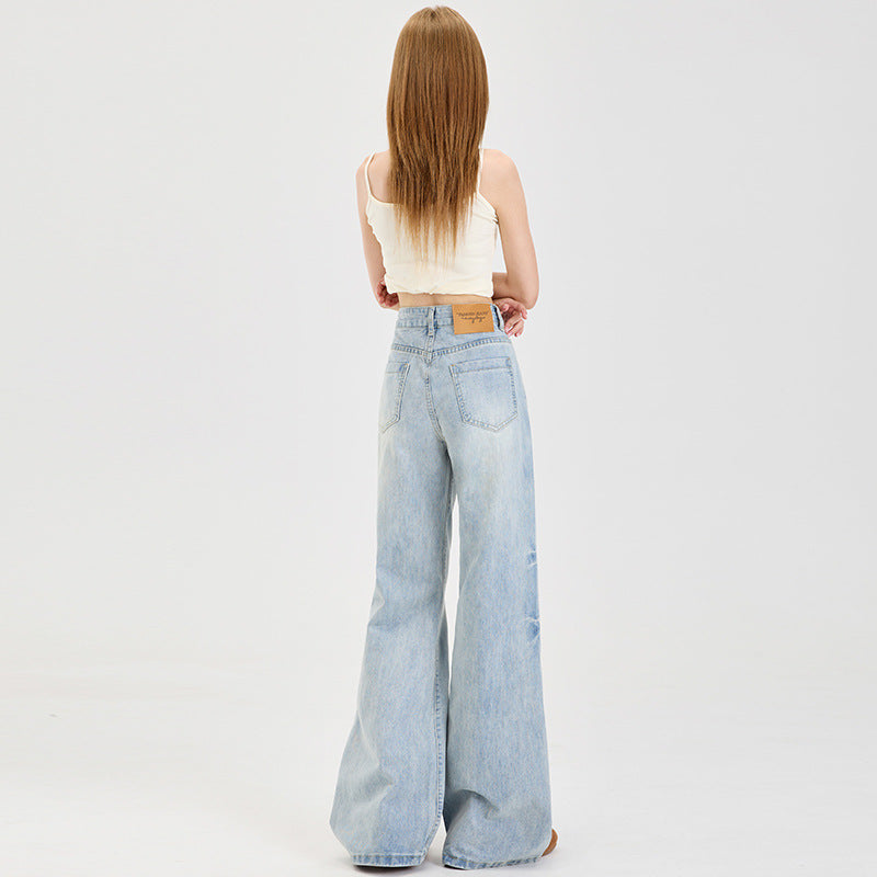 Light Blue Long Pants, Light Blue Extended Length