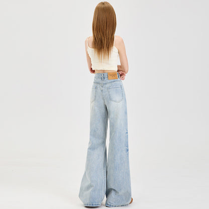 Light Blue Long Pants, Light Blue Extended Length