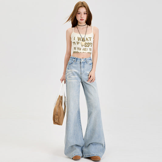 Light Blue Long Pants, Light Blue Extended Length