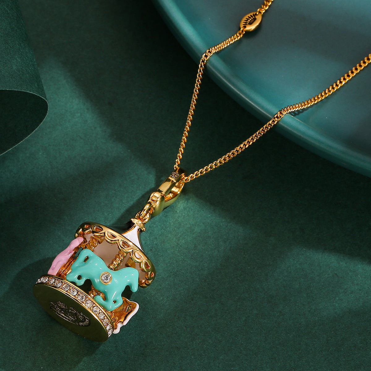 Ins High-grade Enamel Color Glaze Necklace