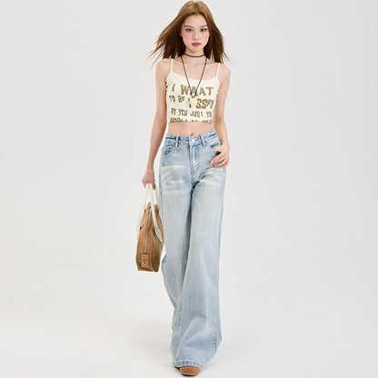 Light Blue Long Pants, Light Blue Extended Length