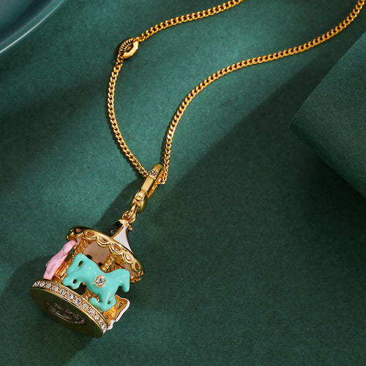 Ins High-grade Enamel Color Glaze Necklace
