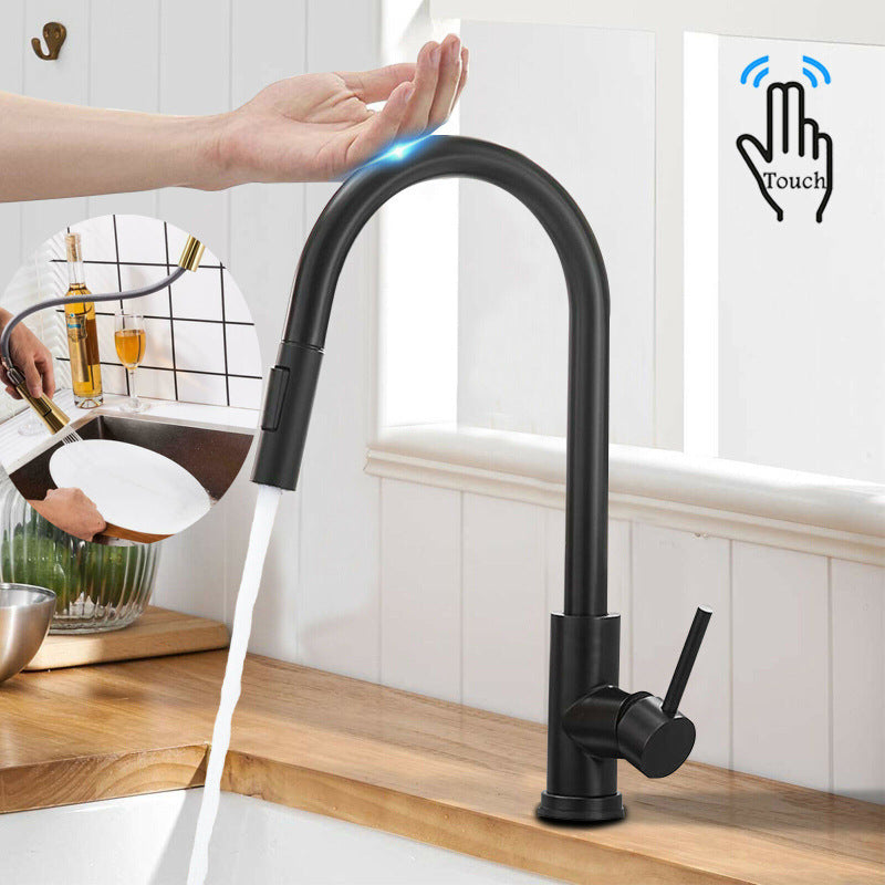 Kitchen Pull-out Faucet Sink Basin Sink Rotating Kitchen Faucet