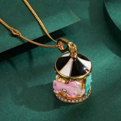 Ins High-grade Enamel Color Glaze Necklace