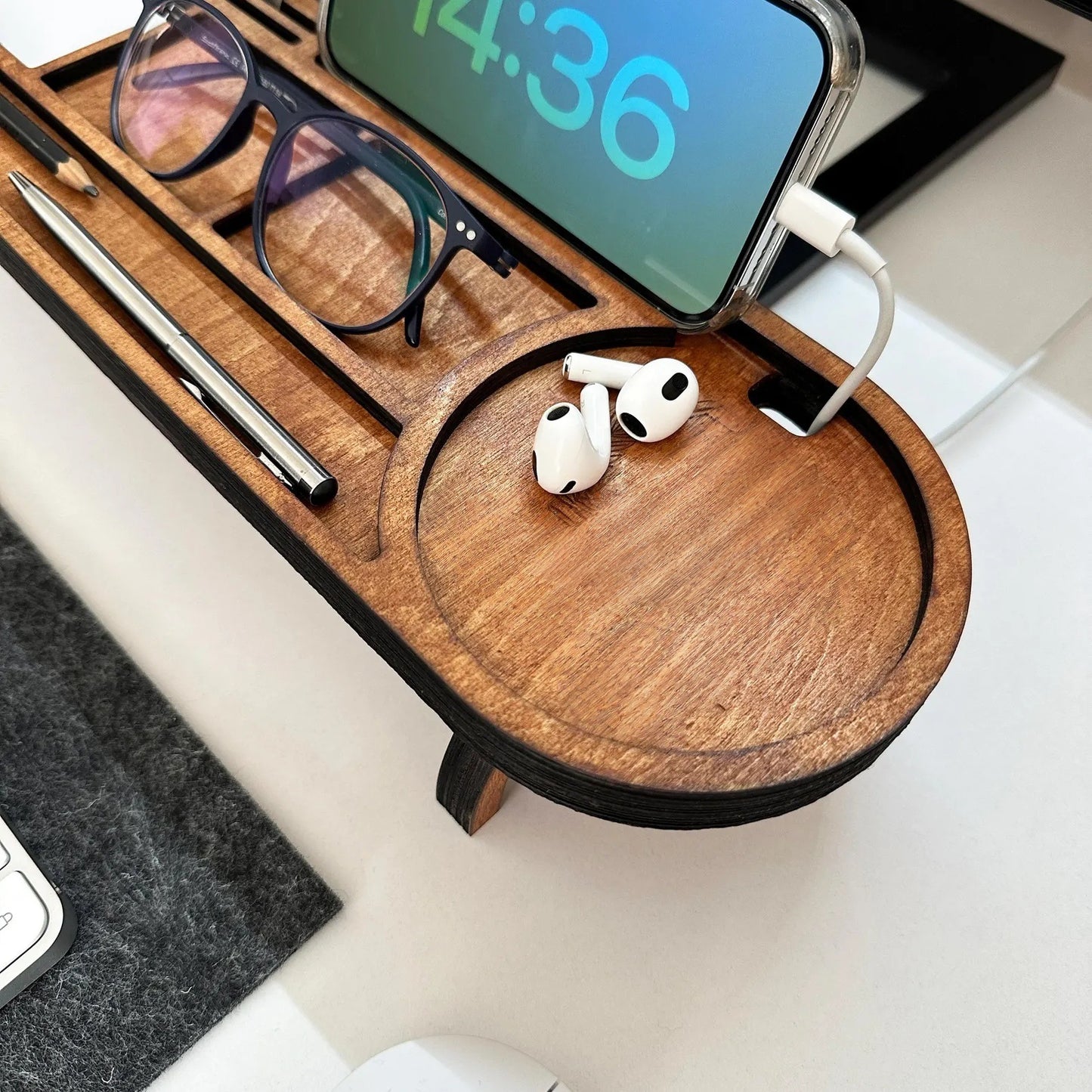 Spot Cross-Border Wooden Desktop Storage Rack