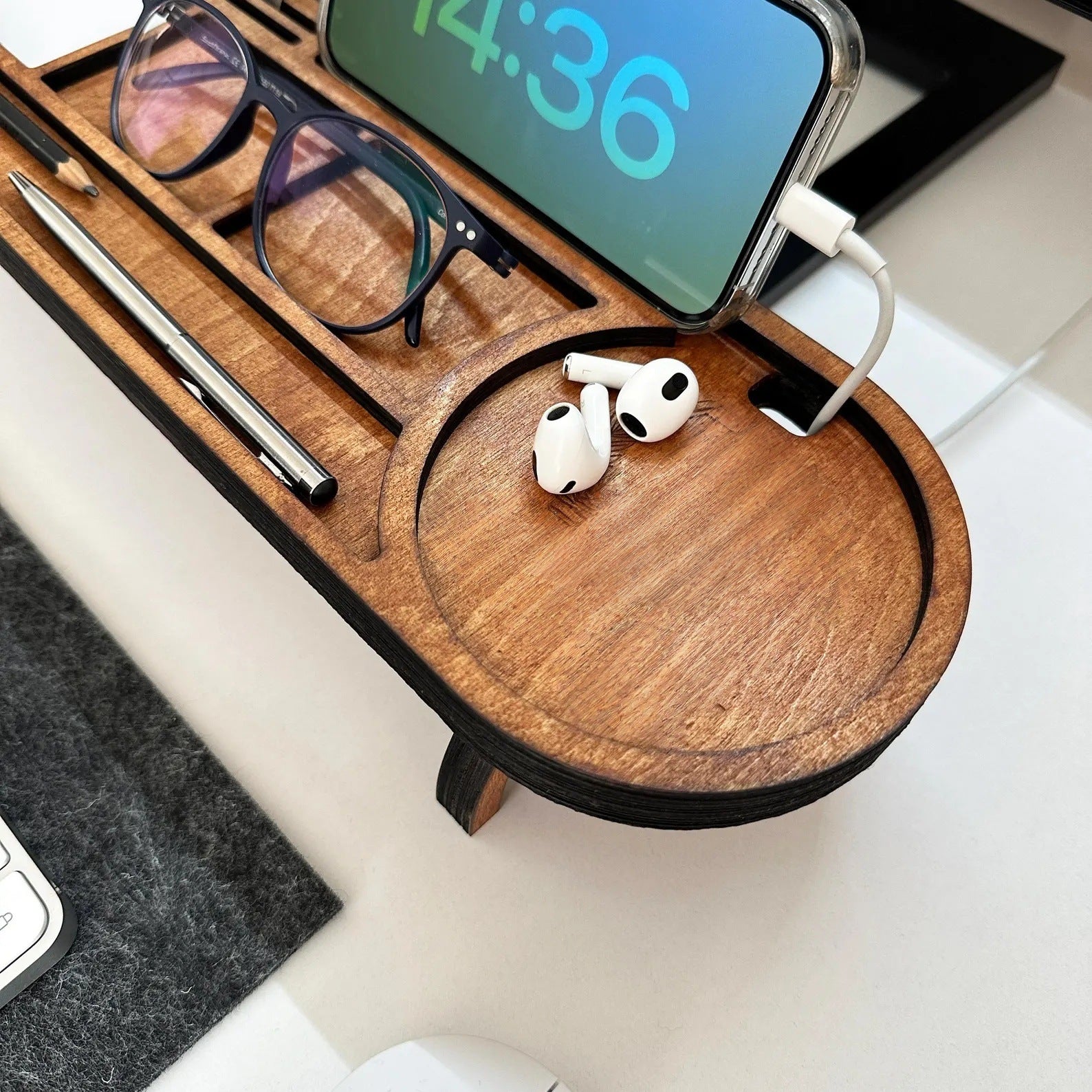 Spot Cross-Border Wooden Desktop Storage Rack
