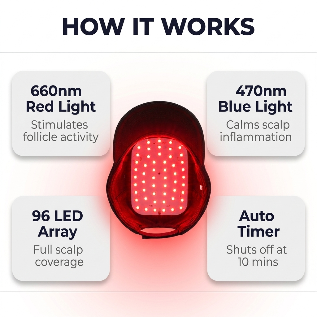 LumaGrow Red Light Therapy Caps